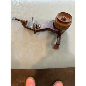 Antique Milwaukee Foundry Hand Crank Bench Grinder - Vintage Cast Iron